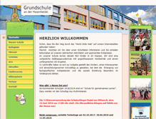 Tablet Screenshot of grundschule-bernau.de